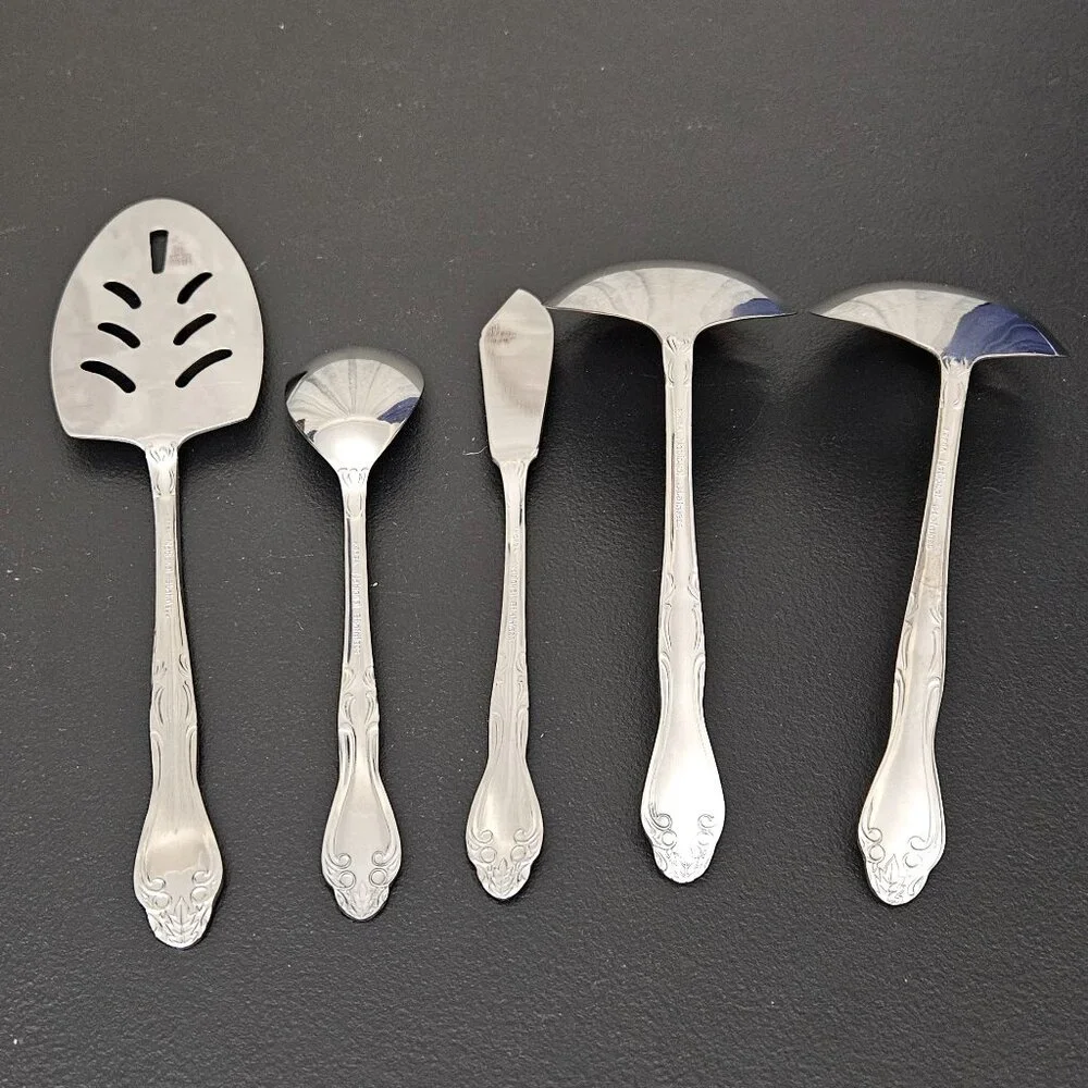 NATIONAL STAINLESS KOREA 5 PC. SERVING SET